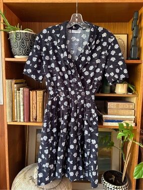 Vintage 90s CottageCore Floral Romper S